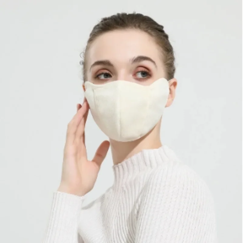 Maschera termica in pile austenitico invernale per donna maschera facciale traspirante antivento calda resistente al freddo addensata protezione per gli occhi