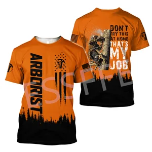 Personalisierter Name Harajuku Schuhe Casual Shorts T-Shirt, Arboirista Logger, Chainsaw, Tischler, Tattoo-Arbeiter, 3dprint, Streetwear, X1, Sommer 11 Hauptverkaufshirt X1 - №3