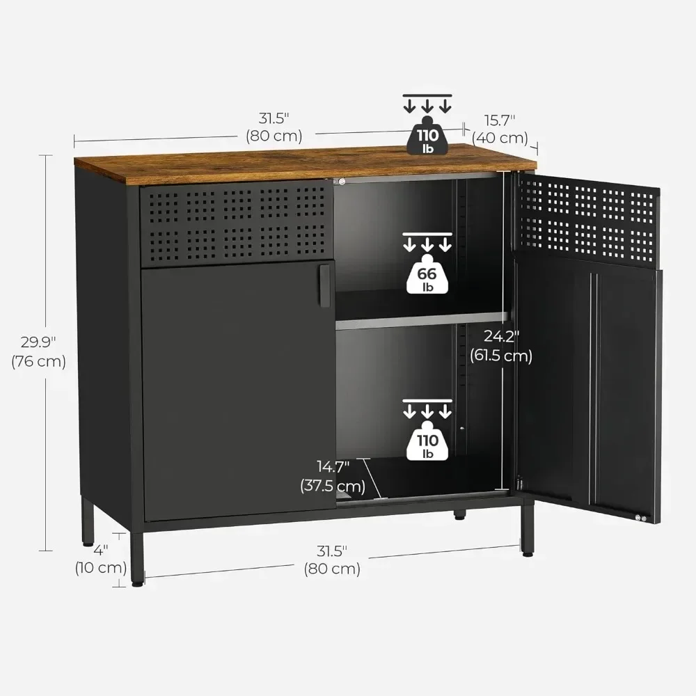 XMSJ-Ajustável Steel Frame Gabinete para Salas, Accent Móveis, Salas de Jantar, Sala Cabinet