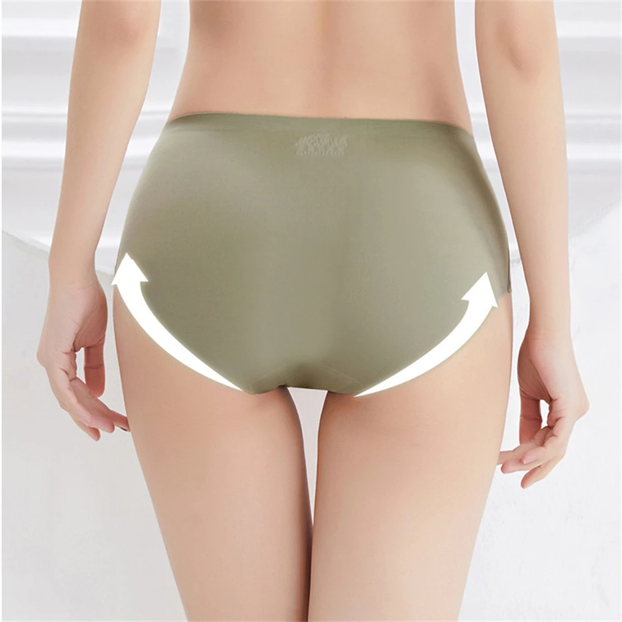 5 ks bezešvé hedvábné spodní prádlo z morušového hedvábí, ultra tenké dámské kalhotky, sexy vysoce elastické neviditelné kalhotky, měkké kalhotky - náhled 3