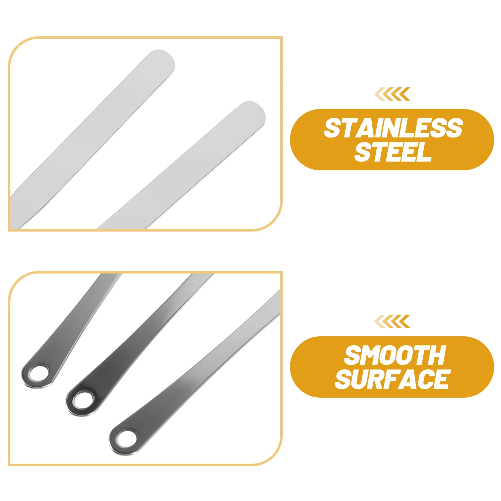 

3pcs Foundation Spatula Korean Makeup Mixing Tools Small Large Fragrance Palette Cosmetics Nail Supplies Stainless Steel