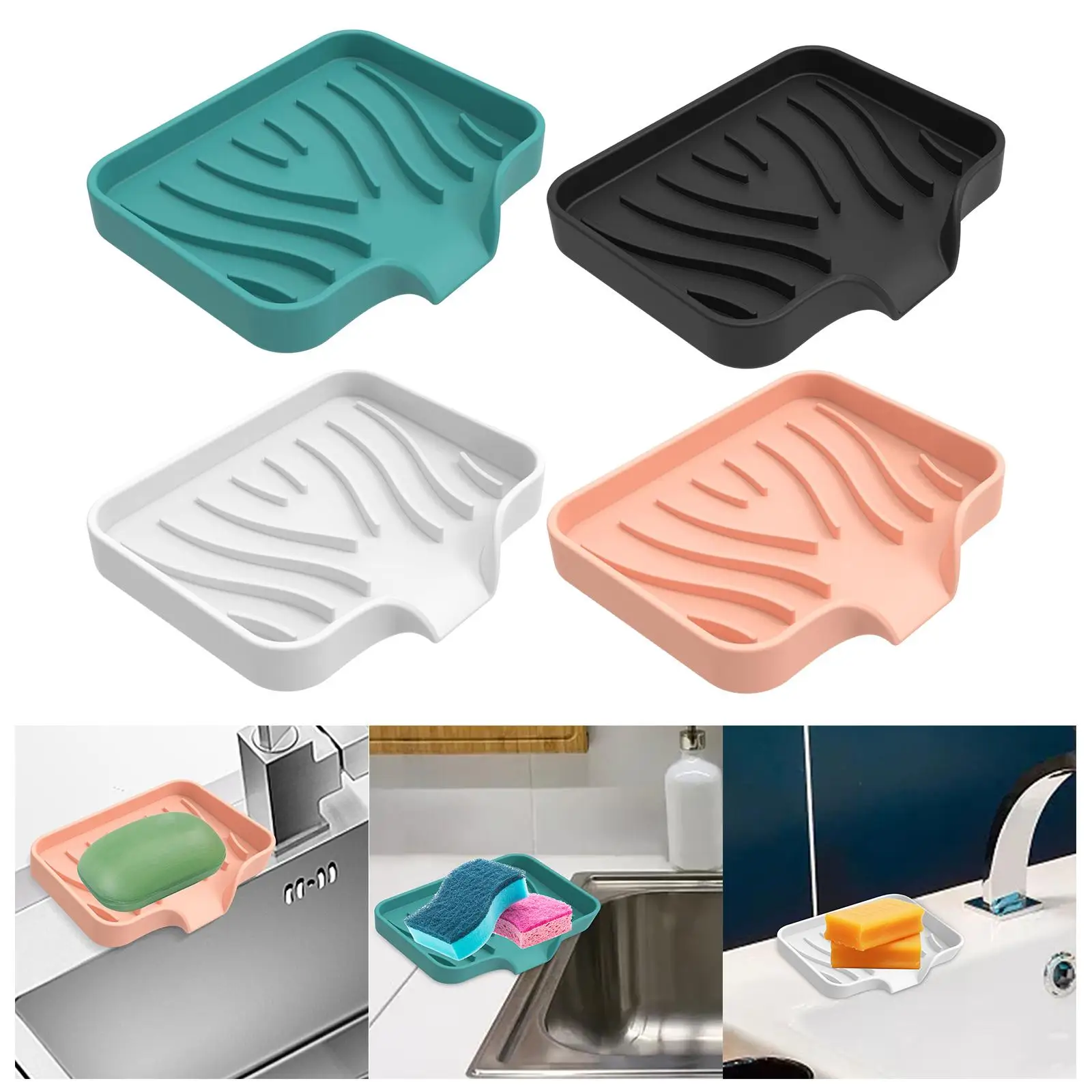 

Декоративная подставка для мыла с дренажом, нескользящая, для ванной, кухни, дома