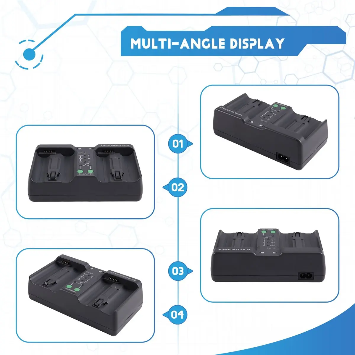 

(ABDH) Двойное зарядное устройство для аккумуляторов Nikon EN-EL18, EN-EL18A, EN-EL18B, EN-EL18D, EN-EL18C, MH-26, MH-26AAK, вилка стандарта ЕС