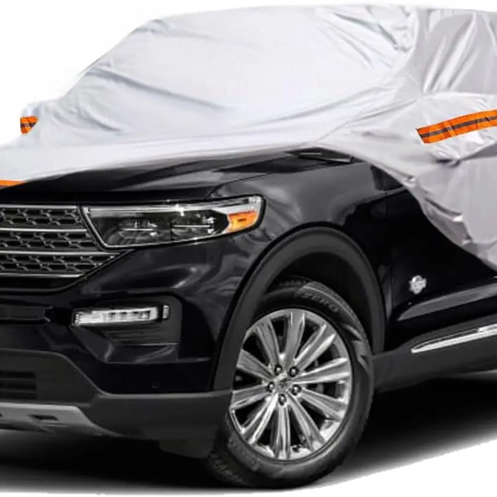 

All-Weather SUV Car Cover - Waterproof, Insulated, UV-Protected, Snow & Hail Resistant, Windproof, Thickened, up to 208