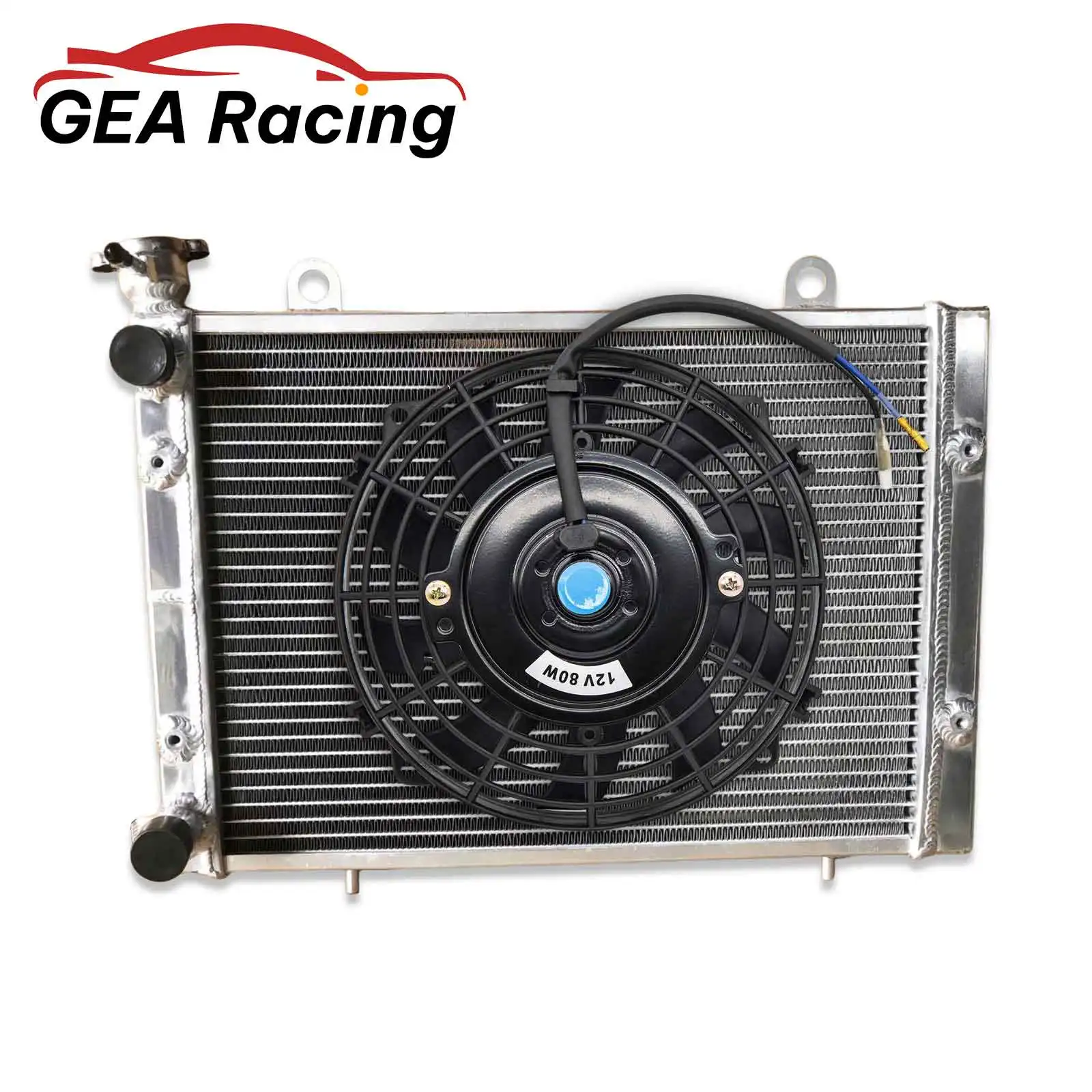 Aluminum ATV/UTV Radiator + Fans for Polaris Eanger 800 900 Replacement