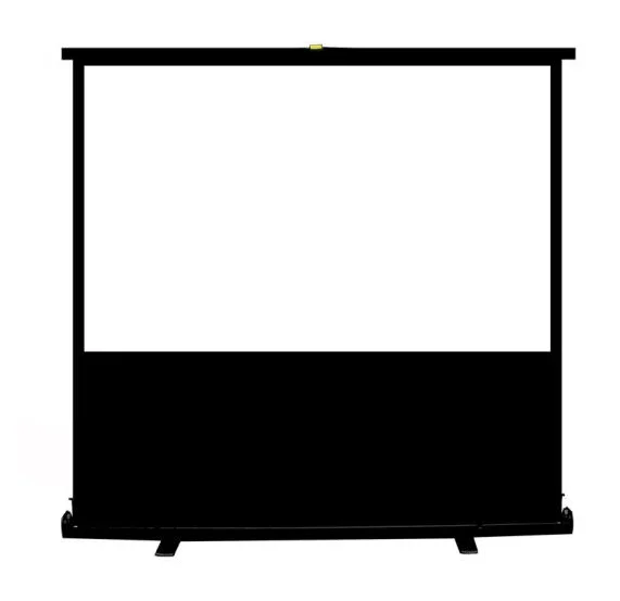 2026100 Inch Portable Floor Screen Foldable Standing Pull up Projection Screen for hd Home Theaterpromote sales