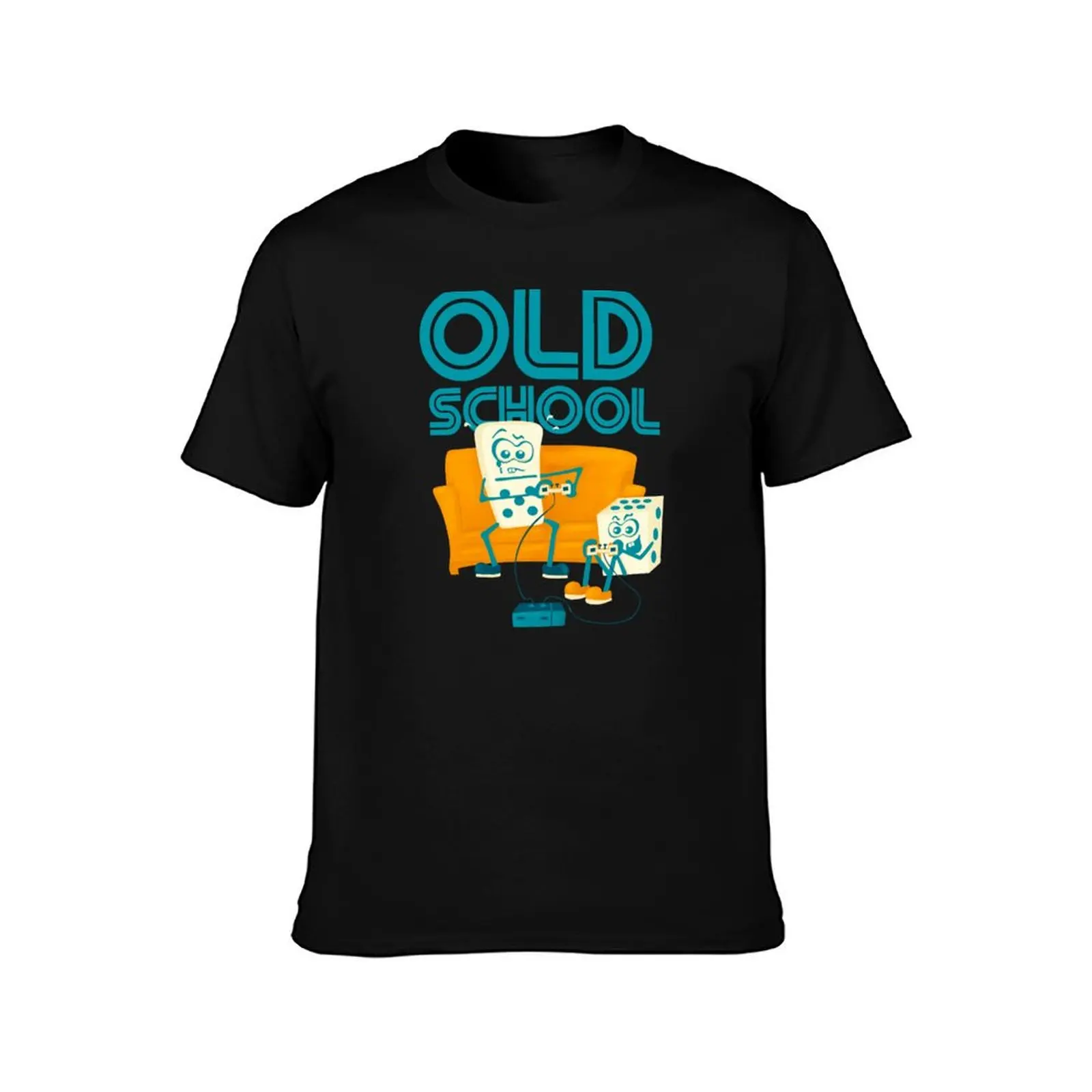 Old school games friends T-Shirt quick drying basketball graphic tees customs plus size tops mens graphic t-shirts pack