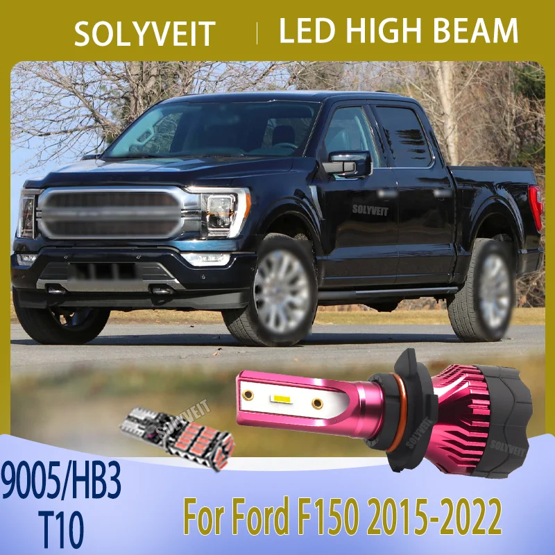 

Long Lifespan Over 60000-Hour 9005/HB3 LED High Beam Car Light Bulb For Ford F150 2015 2016 2017 2018 2019 2020 2021 2022