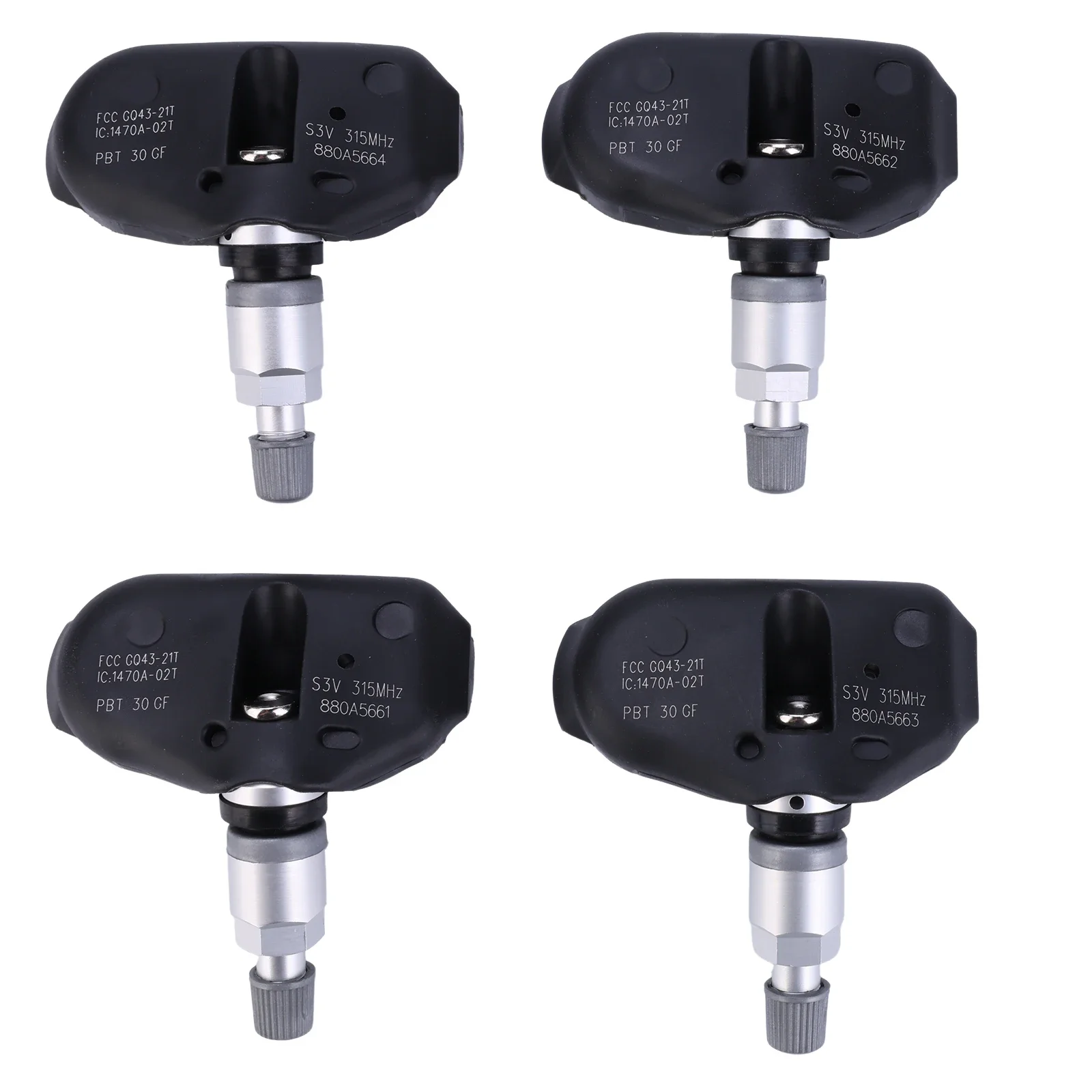 4 stuks TPMS Sensor 06421-S3V-A04 Compatibel voor Acura MDX 2005-2006 Ridgeline 2006-2014 Odyssey Touring 2005-2007 Vervangen