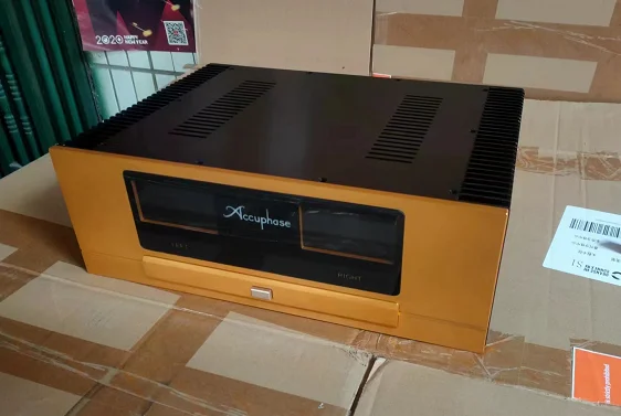 Accuphase All aluminum amplifier chassis / Preamplifier case VU meter AMP Enclosure DIY box with heatsink on both side