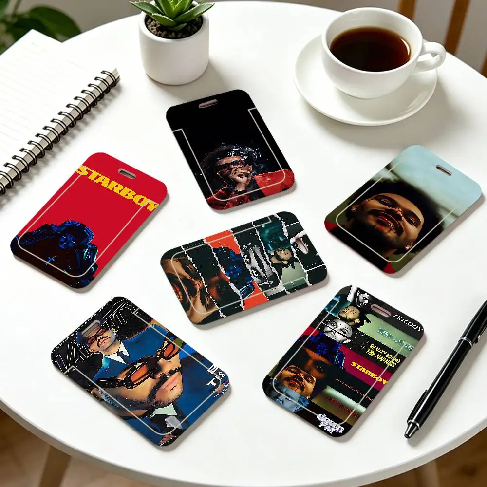 T-The W-Weeknd After Hours Clear ID Card Holder Lanyard Neck Strap Badge Case Door Credit Card Protector Daily Gift
