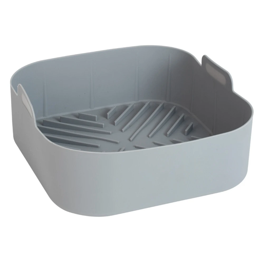 Reusable Airfryer Silicone Basket Oven Baking Tray Fried Pizza Chicken Basket Easy To Clean Air Fryer Liner