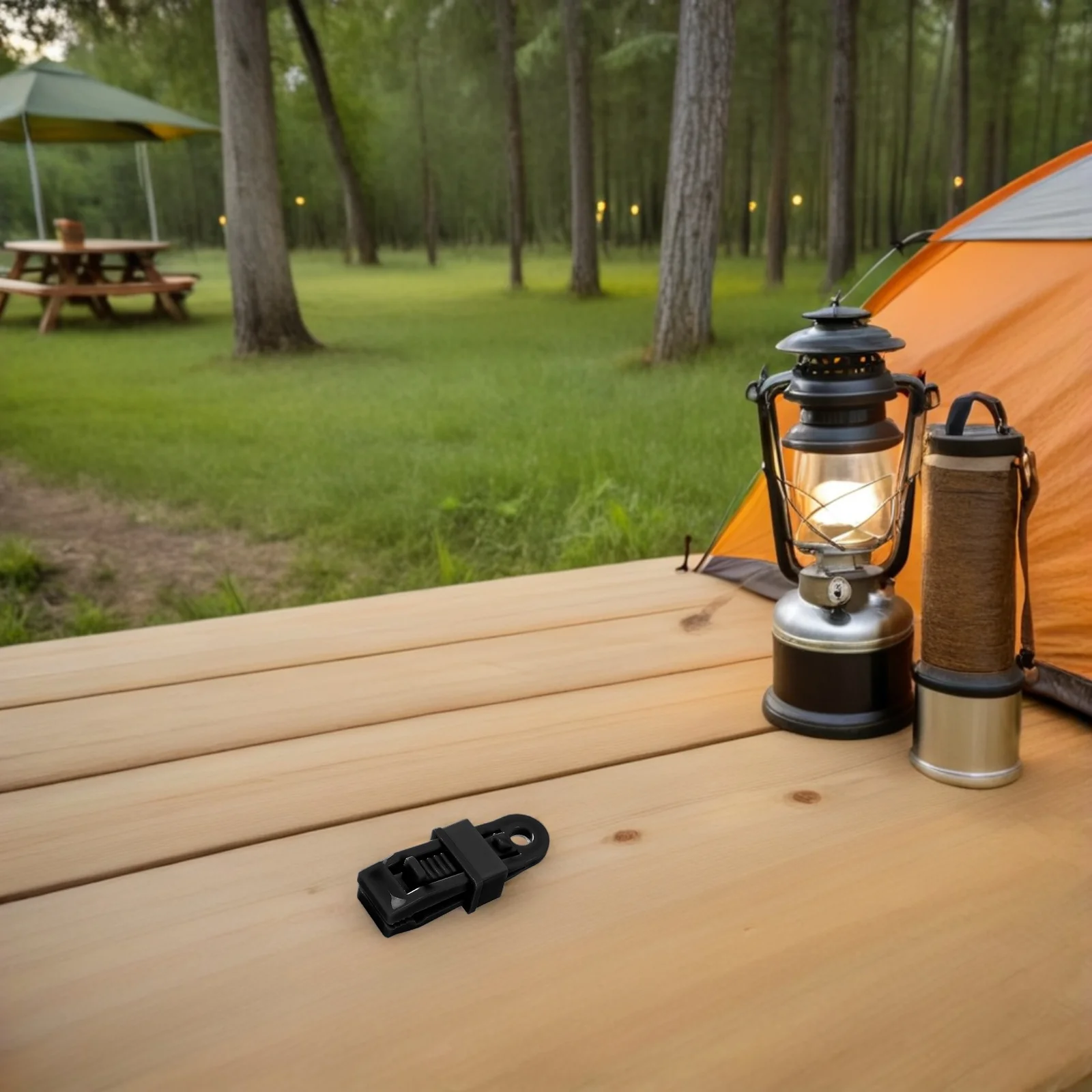 

24Pcs Large Tent Clips with Barb Structure Windproof Design for Camping Gardening Pool Cover Portable and Strong Grip