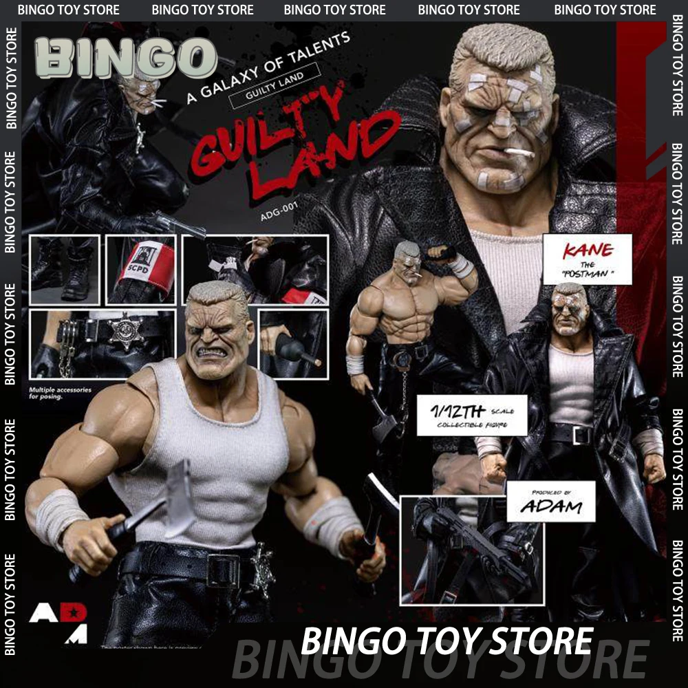 

В наличии ADAM GUILTY LAND KANE Листоноша в масштабе 1/12, тканевый наряд Sin City, солдатская фигурка, коллекция аниме, модель игрушки в подарок