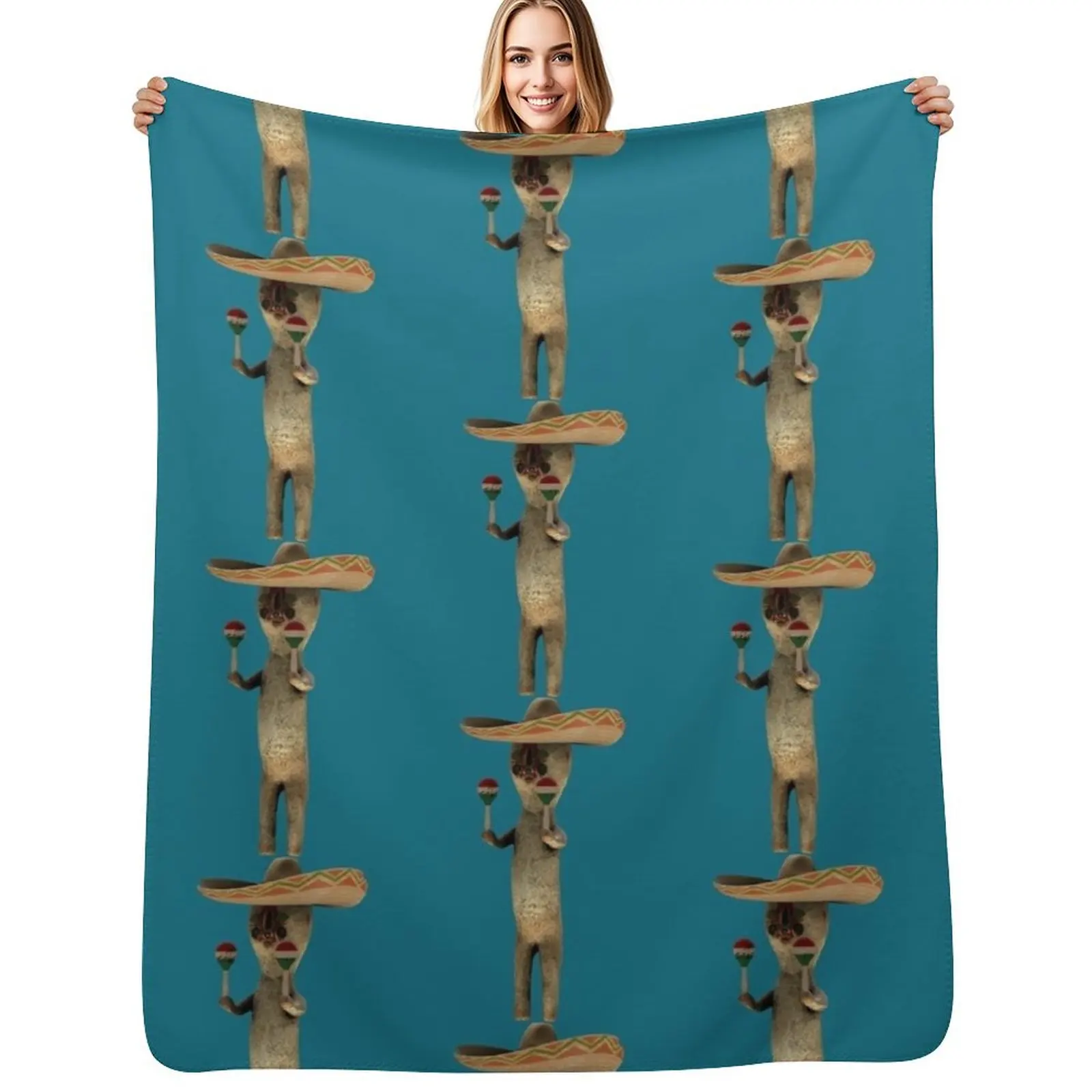 

SCP-173 sombrero Throw Blanket warm winter Stuffeds Softest Nap Blankets