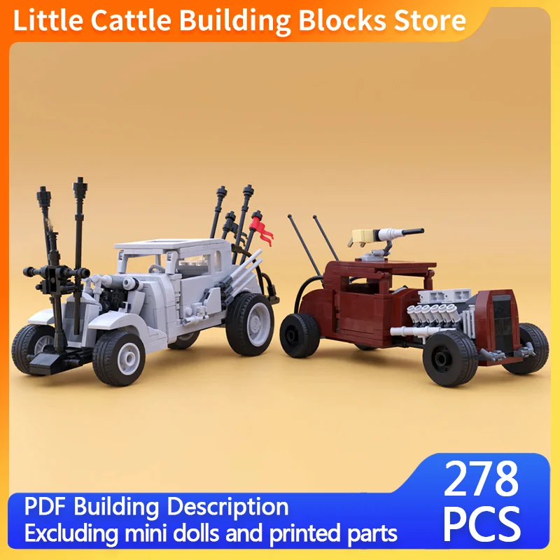 City Car Model MOC Building Bricks Off-Road Modified Vehicles Modular Technology Gifts Holiday Assemble Children Toys Suit
