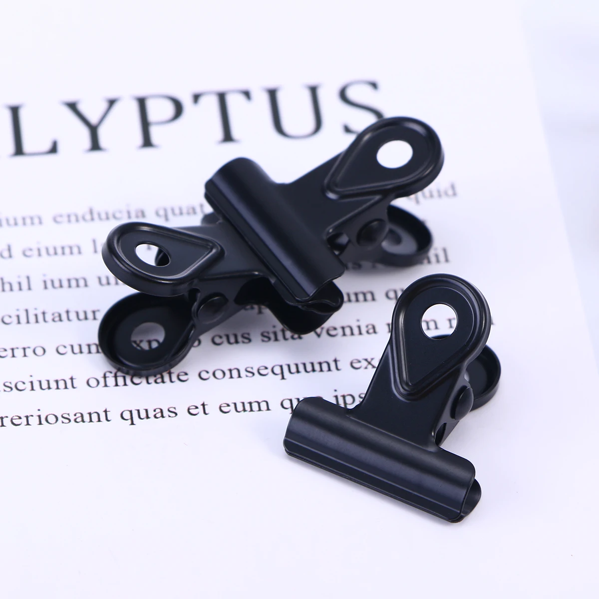 20pcs Financial Notes Clip Hinge Binder Copper Paper Strong Spring Clamp Organizer Wall Hanging For Office Home Use