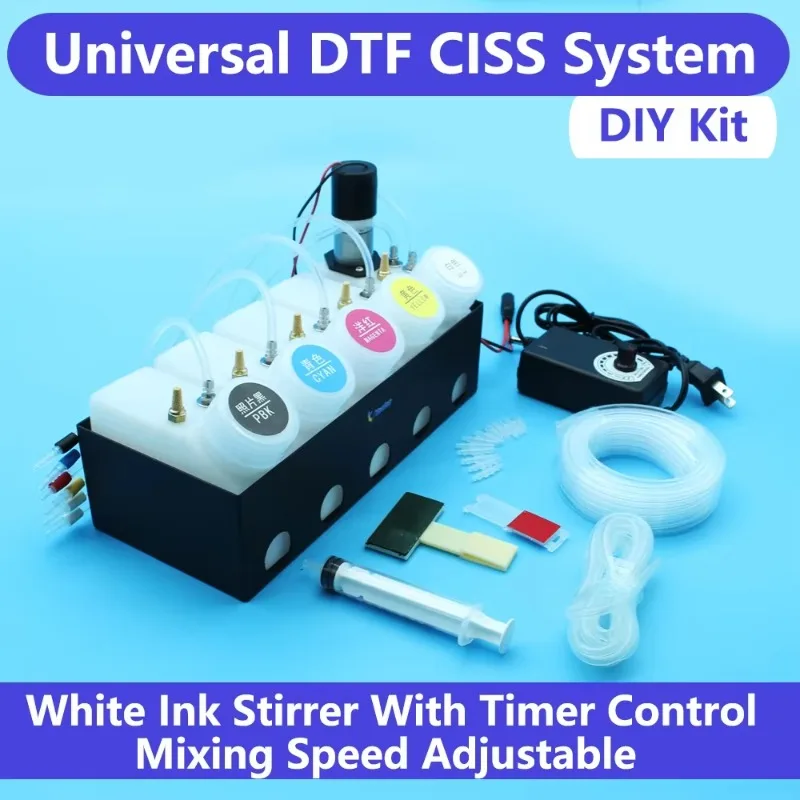 DTF CISS Bulk Ink Supply System Convert Kit White Ink Stirrer Without Damper For Epson L1800 L805 XP15000 ET8550 L18050 L8050