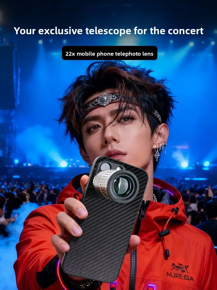تلسكوب الحفلات الموسيقية للهاتف المحمول عدسة المقربة أحادية العين عالية الوضوح رؤية الموسيقى مهرجان اطلاق النار مجموعة عدسات الهاتف المحمول #1