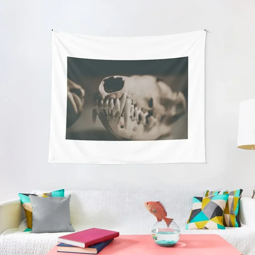 

Fox Skull Teeth Tapestry Room Ornaments Carpet Wall Tapestry