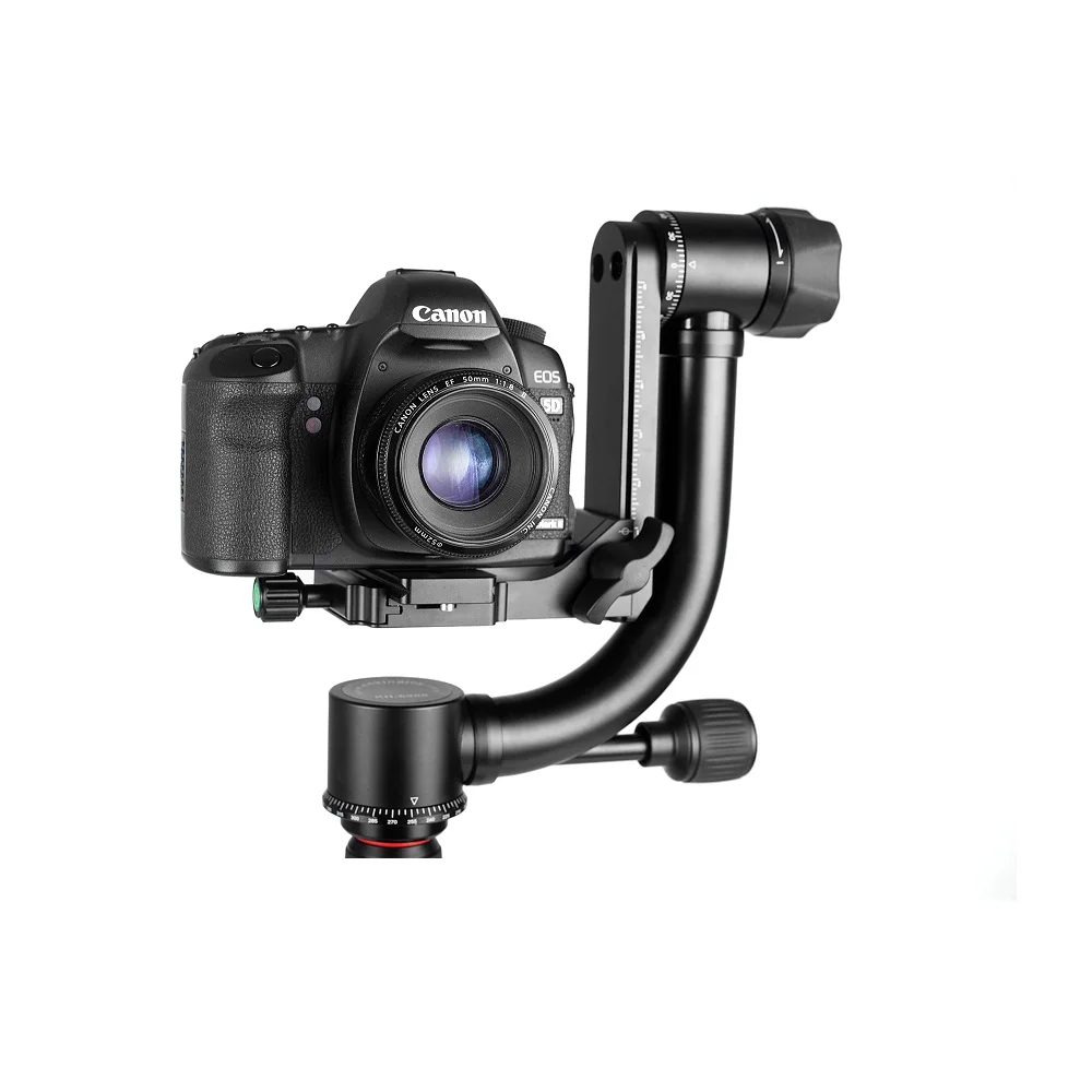 KINGJOY Gimbal Tripod Head for Heavy Camera Telephoto Lens with 360 Degree Quick Release Plate For Camera Telephoto Lens