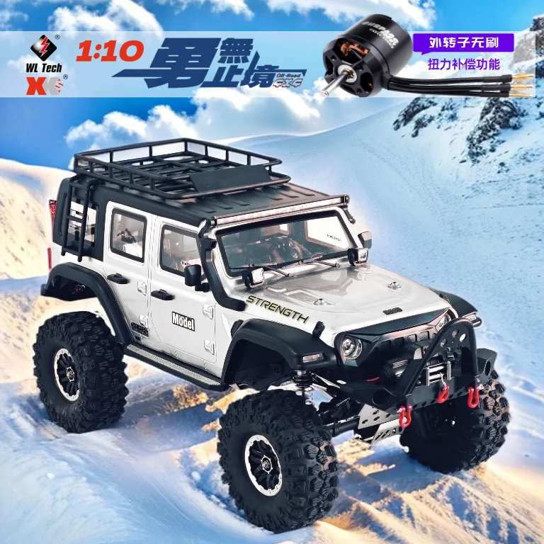 

НОВЫЙ WLtoys 104006 Pro бесщеточный внедорожник с дистанционным управлением профессиональный радиоуправляемый альпинистский автомобиль 1/10 модель RTR Wrangler