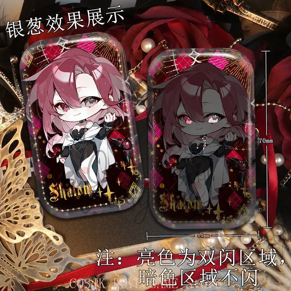 لعبة الطريق إلى أي مكان شالوم شين كوكيليك مربع مزدوج فلاش شارة بروش دبابيس شعار هالوين itabag شارة تأثيري هدية #4