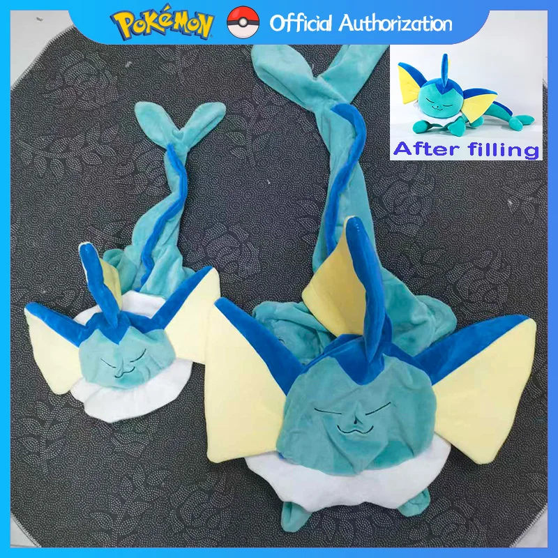 Vaporeon Półproduktowa Skorupa Bez Wypełnienia Skóra Pluszowa Zabawka 50CM-120CM Pokemon Kreskówka Eevee Miękka Wypchana Lalka Anime Prezent na Festiwal