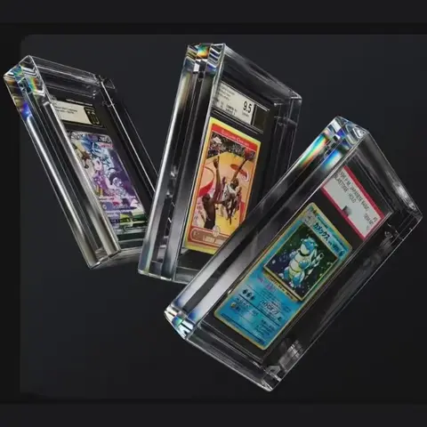 Custom Magnet Acrylic Graded Card Collectible Slab Acrylic Display Case for CGC BGS TCG Grading Card Slab Protector