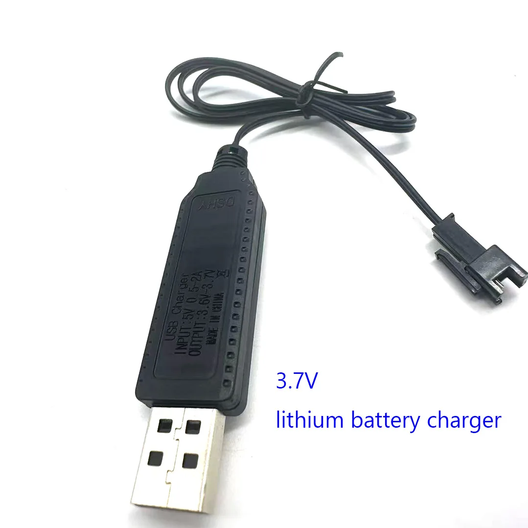 3.7V USB Charging Cable SM  Plug Portable Lithium Battery Charger Remote Control Aircraft Helicopter Drone Accessories