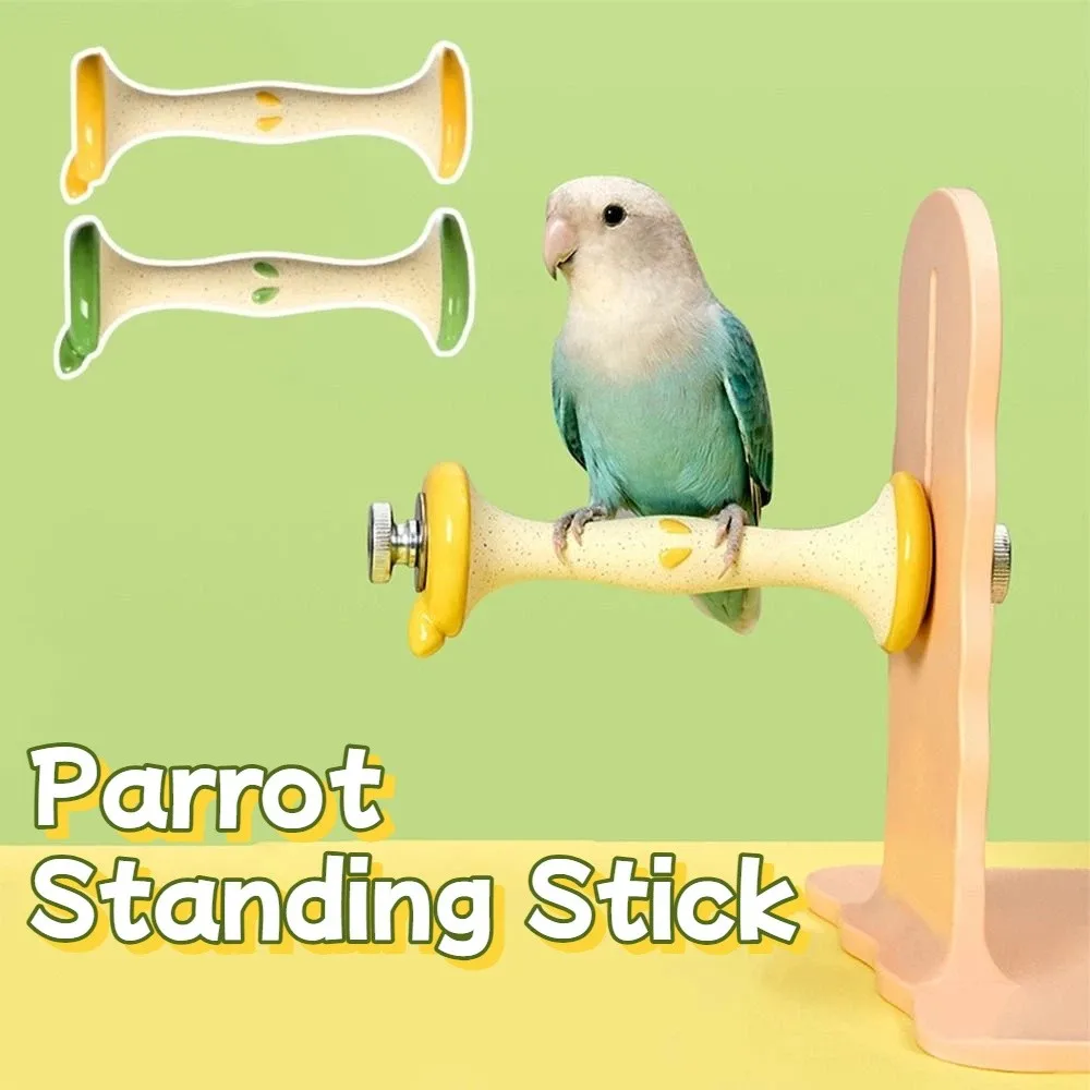 

Creative Parrot Standing Stick Sturdy Fruit Core Shaped Bird Perch Stand Wear Resistant Grinding Claws Claw Trimming Tool