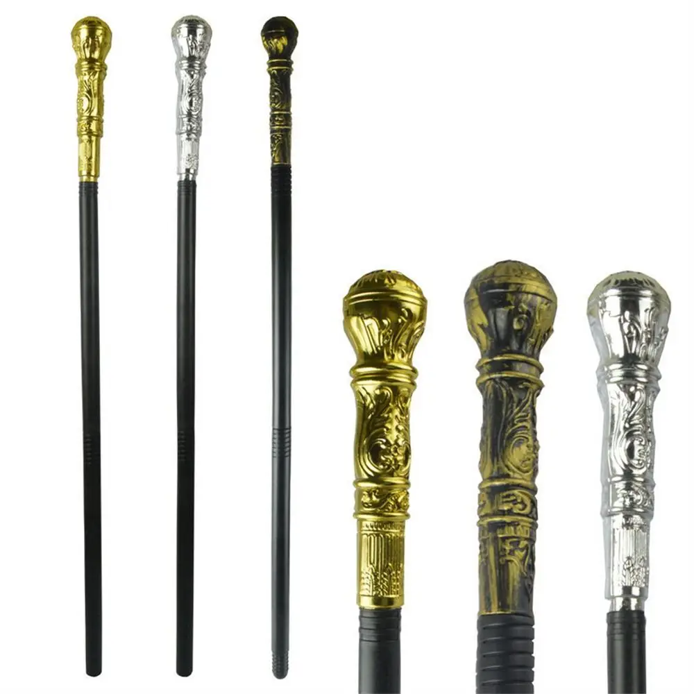 Round Handle Costumes Walking Cane Royal King King's Scepter Halloween Wand Claw Ball Egyptian Pharaoh's Halloween Walking Stick