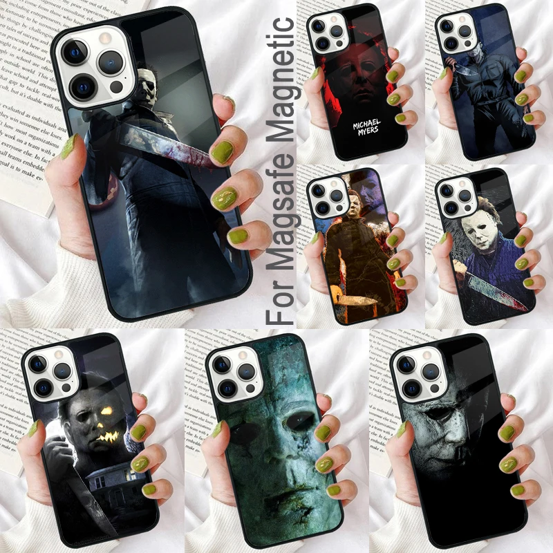 The Curse Of Michael Myers Horror Movie Magnetic Soft Phone Case for iPhone 16 Promax 15 Pro 13 14 Plus 11 12 Mini MagSafe Coque