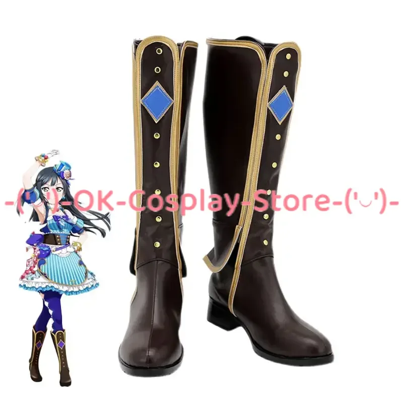 

AZUNA Yuki Setsuna Cosplay Shoes Love Live Nijigasaki High School Cosplay Boots Halloween Carnival Props PU Shoes Custom Made