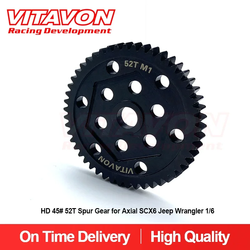 

VITAVON HD 45# 52T Spur Gear for Axial SCX6 Jeep Wrangler Trail Honcho 1/6