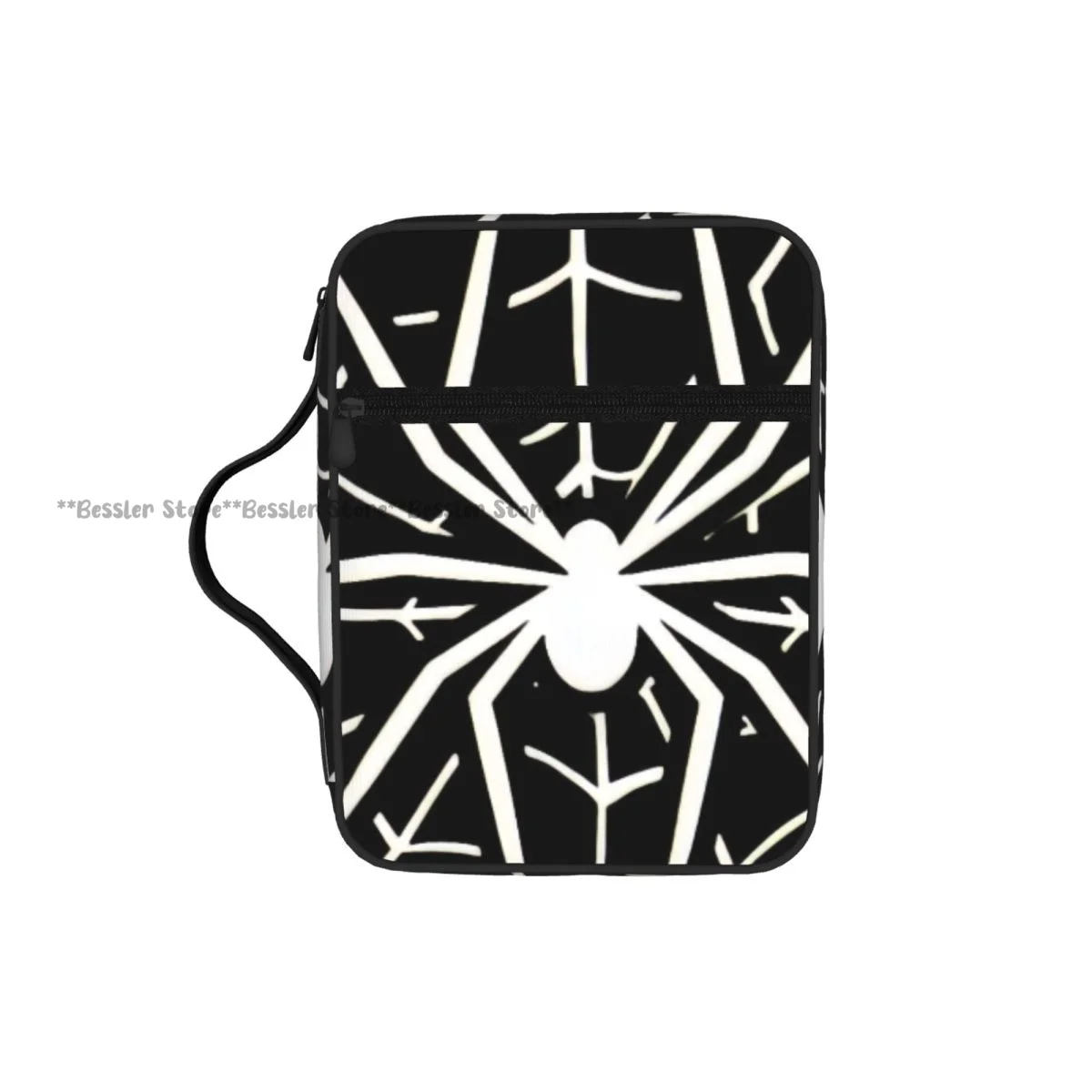 

Spider Web Background Bible Bag Zipper Handle Handbag Bible Cover Case Carrying Bible Storage Bag