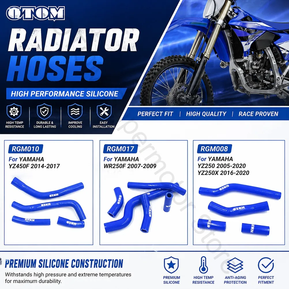 

2005-2020 For YAMAHA Motorcycle Radiator Radiator Hose Silicone Coolant Tube Water Pipe Kit YZ450F YZ250 YZ250X WR250F Motocross