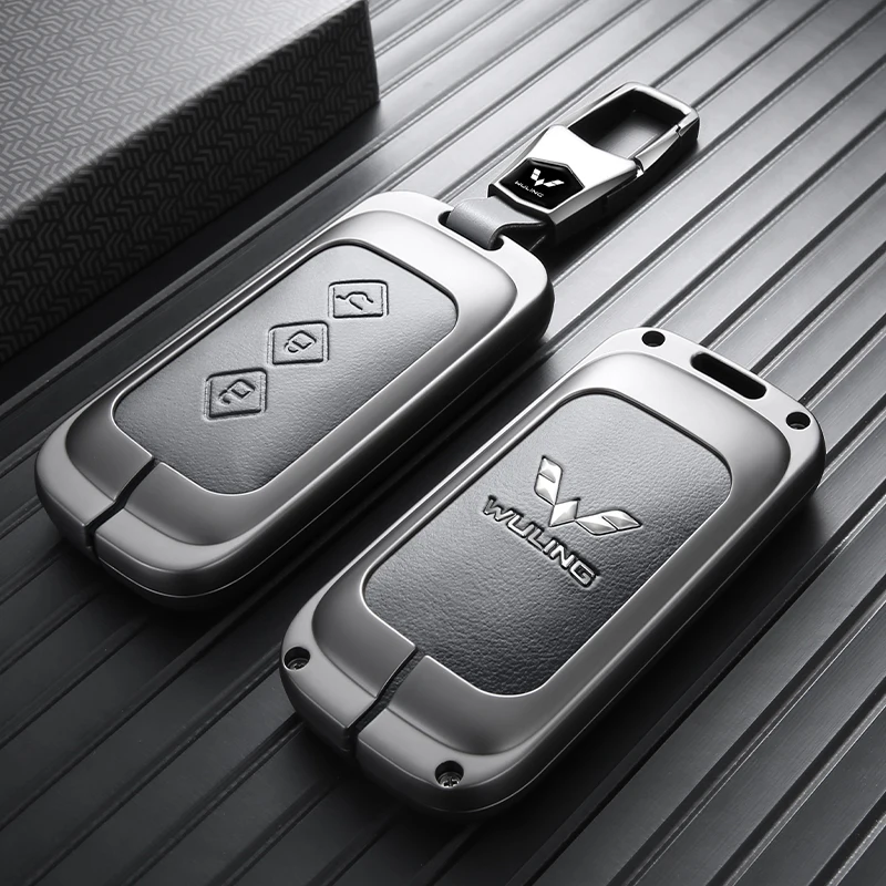 Zinc Alloy Car Key Case For Wuling Starlight S Jiachen Nebula Xingchi New Star Shockproof Full‑Fit Remote Key Shell