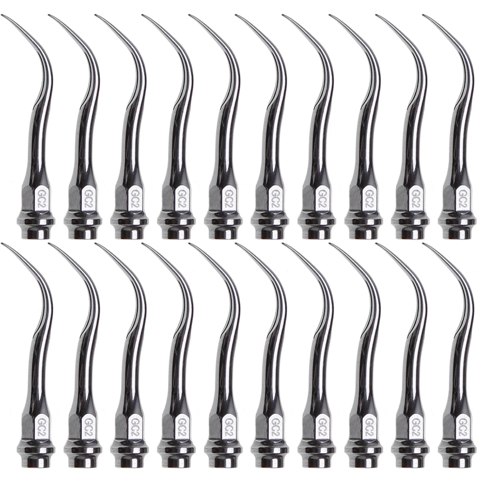 10pcs Sickle Insert  Universal Scaler Tip GC2 Fit KaVo PIEZOLux Scaler Ultrasonics Handpiece