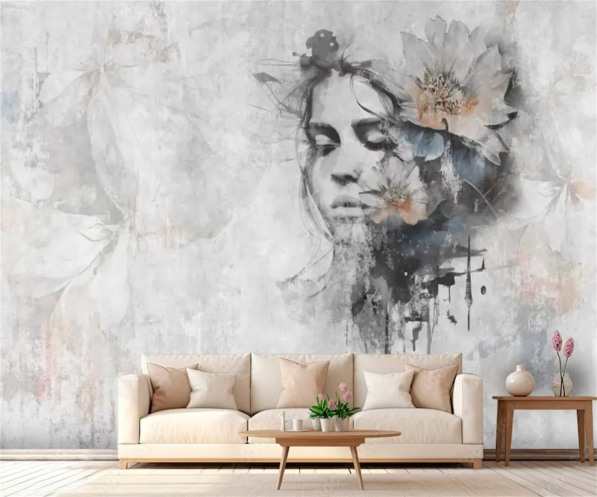 

beibehang papel de parede Custom Modern Nordic Hand Painted Hot Air Balloon Small Animal Children's Bedroom Background Wallpaper