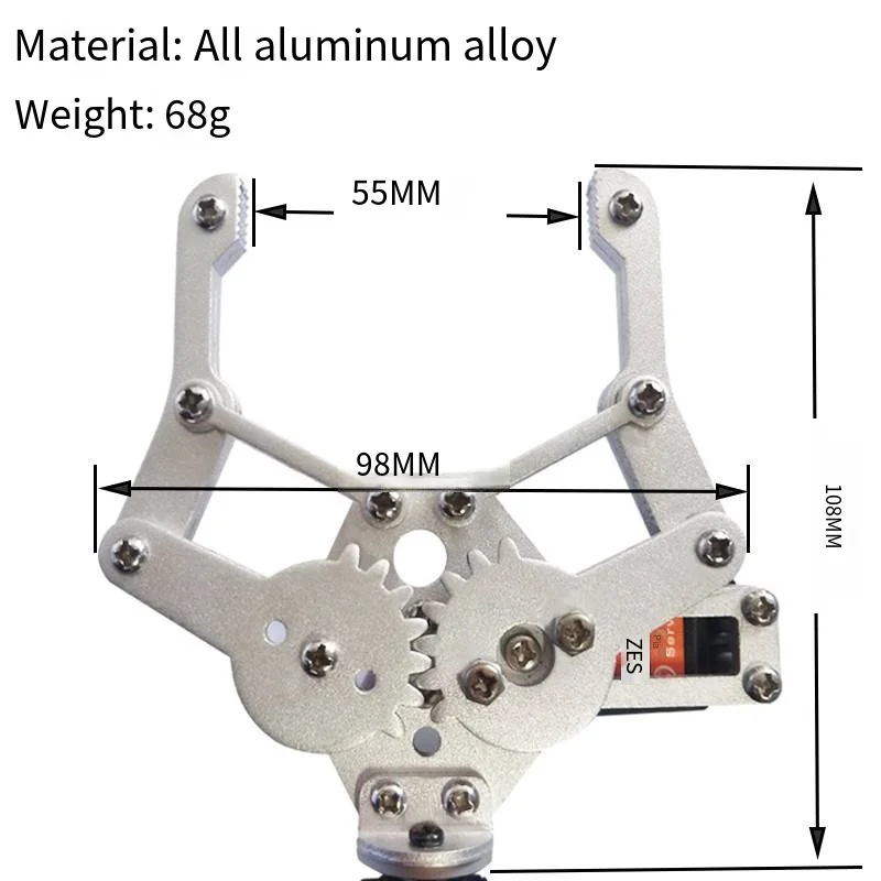 6 DOF Kit Cakar Penjepit Lengan Mekanis Aloi Logam Robot Manipulator DIY Servo MG996 untuk Kit Yang Dapat Diprogram Pendidikan Robot Arduino