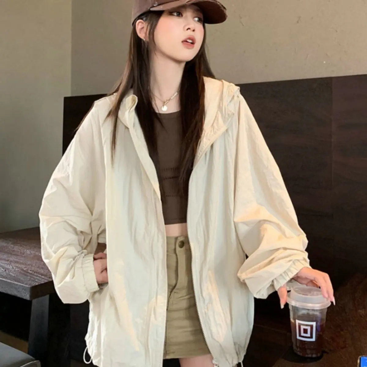 

Woman jackets Elegant Varsity Single-Layer Moderate Windproof Mid-Long Wadded Fleece-Lined Large Cotton-Padded Buttons Basics