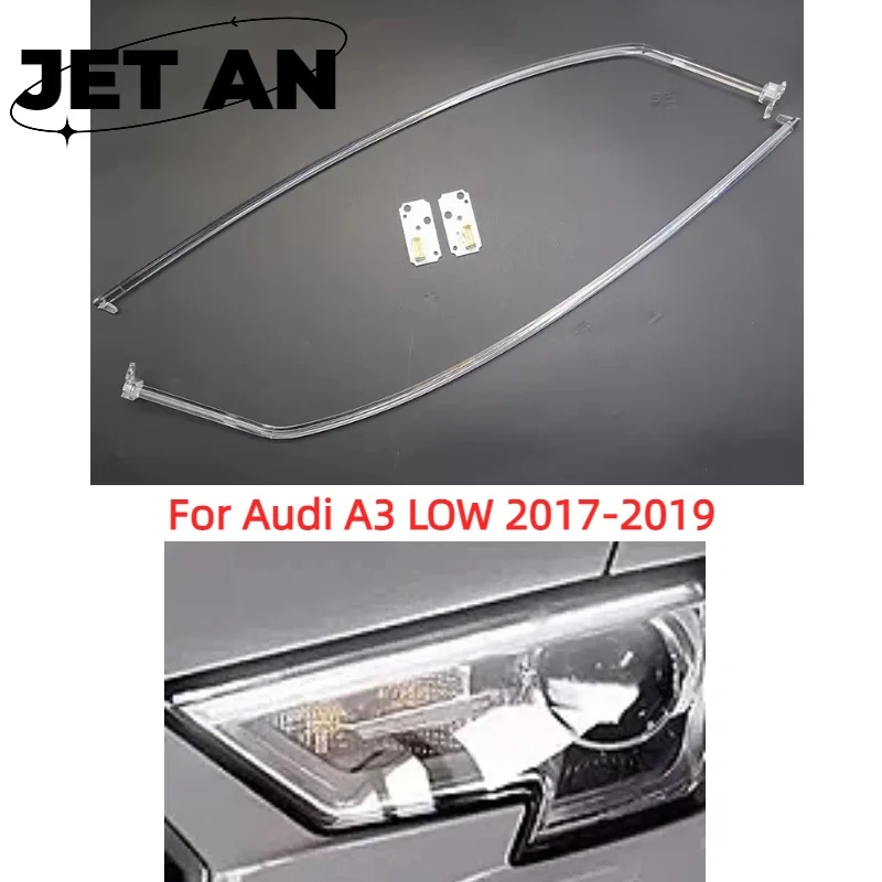 

12V Auto LED DRL Light Guide StripTransparent Daytime Running Light BarFor Audi A3 2017-2019