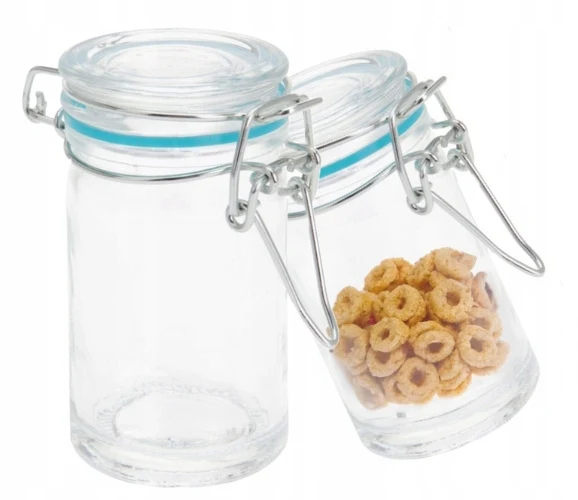 Voorraadpot met clip 80ml 4,5x8,5 cm