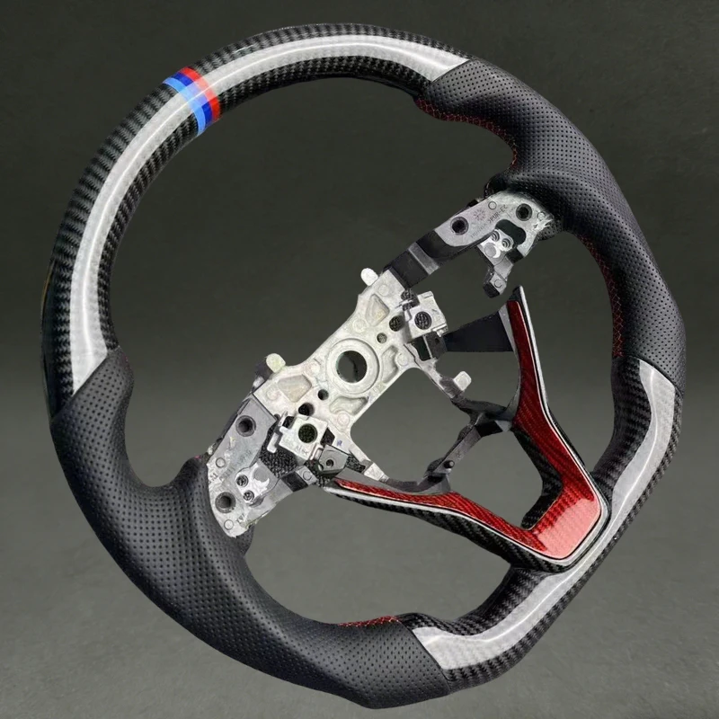 The Newly Designed Steering Wheel Suitable for the 10th Accord Black Real Carbon Fiber for 10th Honda Accord 2018 2016 2020 Hot