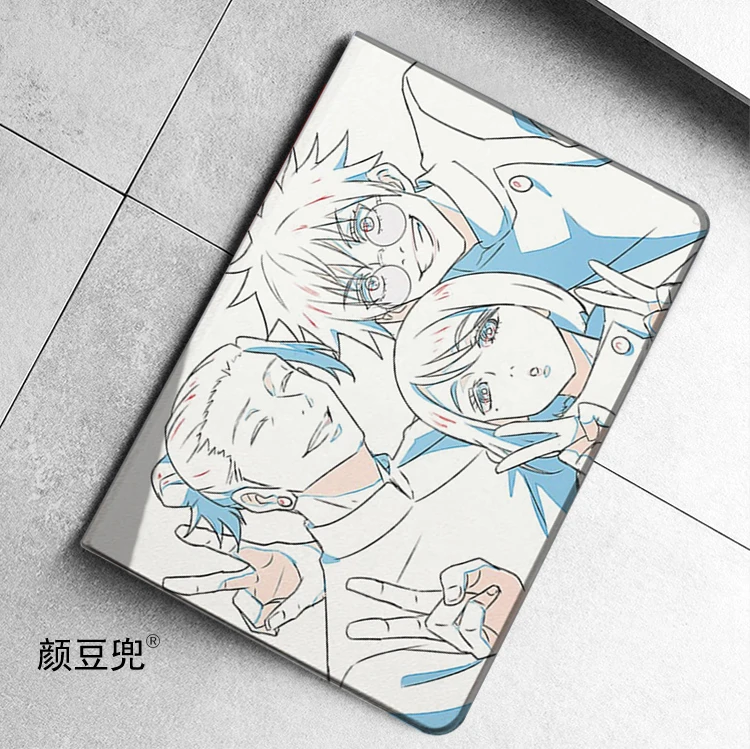 

Jujutsu Kaisen Anime Satoru Gojo For Samsung Galaxy Tab A7 Lite 8.7 2021 Case S9 FE Plus Tri-fold stand Cover Galaxy Tab S6 Lite