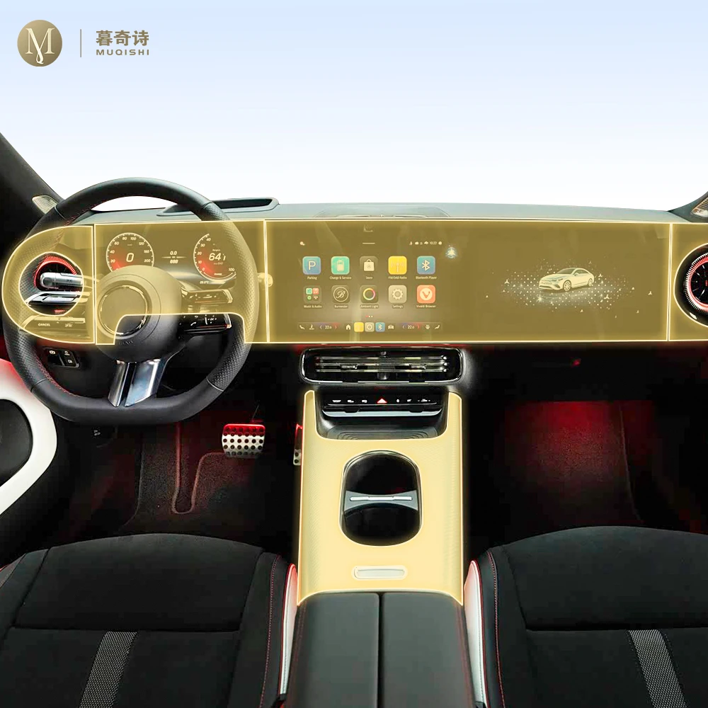 

For Mercedes-Benz CLA EV 2026 Pre cutting car Interior PPF paint protection film console Scratch resistant repair TPU film refit