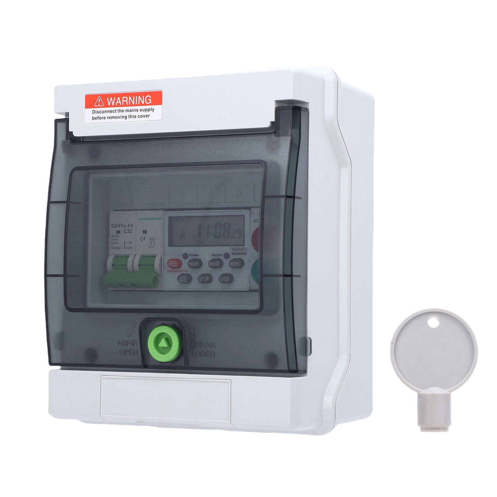

Outdoor Waterproof Distribution Box Programmable Timing Electrical Control Box for Street Lamp Water Pump Generator