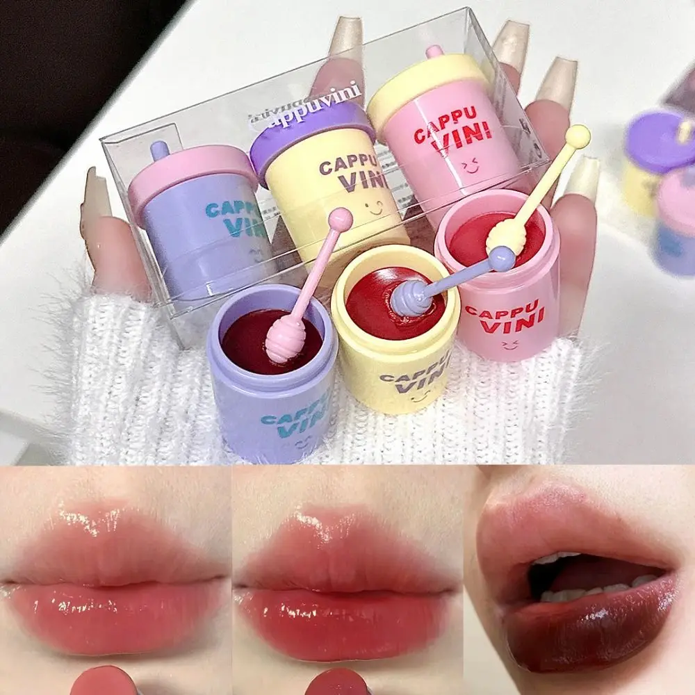 Stain-resistant Straw Cup Lip Gloss Hydrating Moisturizing Mirror Lip Glaze Long Lasting Non-stick Cup Liquid Lipstick Women