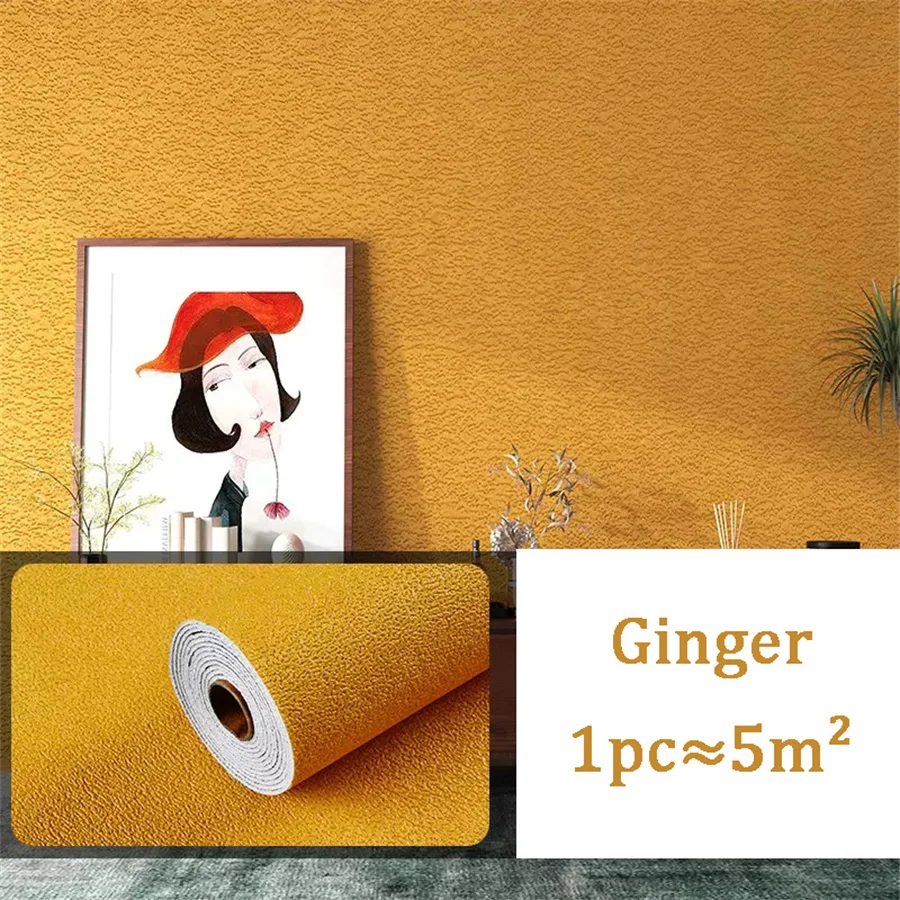 10m 3D Dikker zelfklevend behang linnen vlakte Diatomeeën Modder muurstickers kleur decor renovatie anti-collision Home Decor